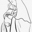 clipart mary and jesus coloring page