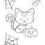 halloween cat coloring pages free