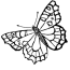 free cartoon butterfly coloring pages