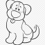 simple dog coloring sheet png image