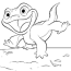happy lizard coloring book to print and