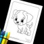 cute puppy coloring page coloring