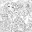 dog mindfulness coloring page free