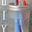 diy mason jar toothbrush holder with