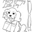 happy birthday present coloring page