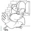 fairy tales little red hen coloring pages