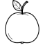 coloring page apple free printable