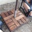 make your own umbrella stand side table