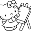 hello kitty princess coloring pages
