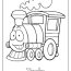 cute train coloring pages for kids