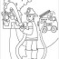 firefighter community helper coloring pages