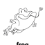 frog coloring page super simple