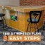 free diy home bar plans 8 easy steps