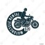 motorbike rental simple logo template