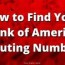 bank of america routing number