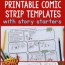 printable comic strip templates with