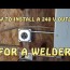 welder outlet wiring how to discuss
