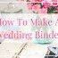 diy wedding binder on a budget