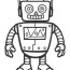 free printable robot coloring pages for