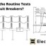 routine tests of circuit breakers