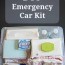 diy car emergency kit organized