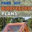 diy bird feeder plans simple homemade