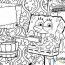 spongebob characters coloring pages