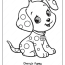 puppy cinnapup coloring page