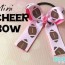 diy mini cheer bow tutorial