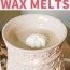 homemade wax melts with essential oils