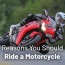 ride a motorcycle