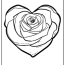 rose coloring pages original and 100