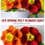 easy no sew felt flower craft to make