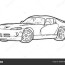 viper super car stock vector image by