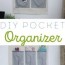 diy hanging organizer with pockets