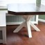 diy dining table with cross legs