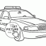real police car coloring page for kids