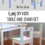 easy diy kids table and chair set with