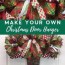 how to make a christmas door hanger how