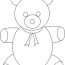 teddy bear coloring printable page for kids