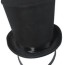 mini top hat headband one size black