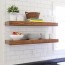 diy kitchen floating shelves lessons