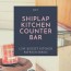 diy shiplap kitchen counter bar catz