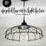 diy upcycled fan cover light fixture