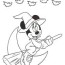disney halloween minnie coloring page
