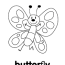 butterfly coloring page super simple
