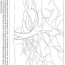 mondrian gray tree coloring page for