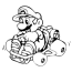 mario kart coloring pages for kids