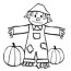 scarecrow coloring pages free for kids