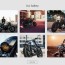 sports motorcycle collection website mockup